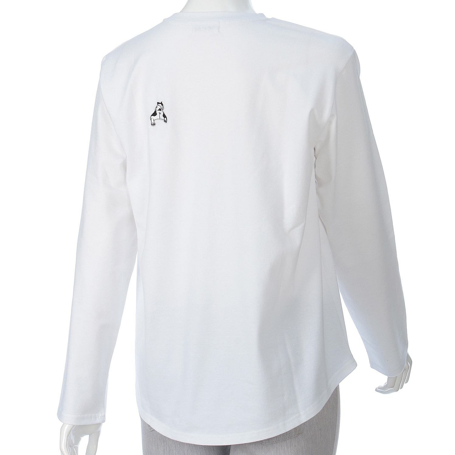 ROSIEE 前後フレンチブルドッグワッペン風刺繍ロンT - 画像12