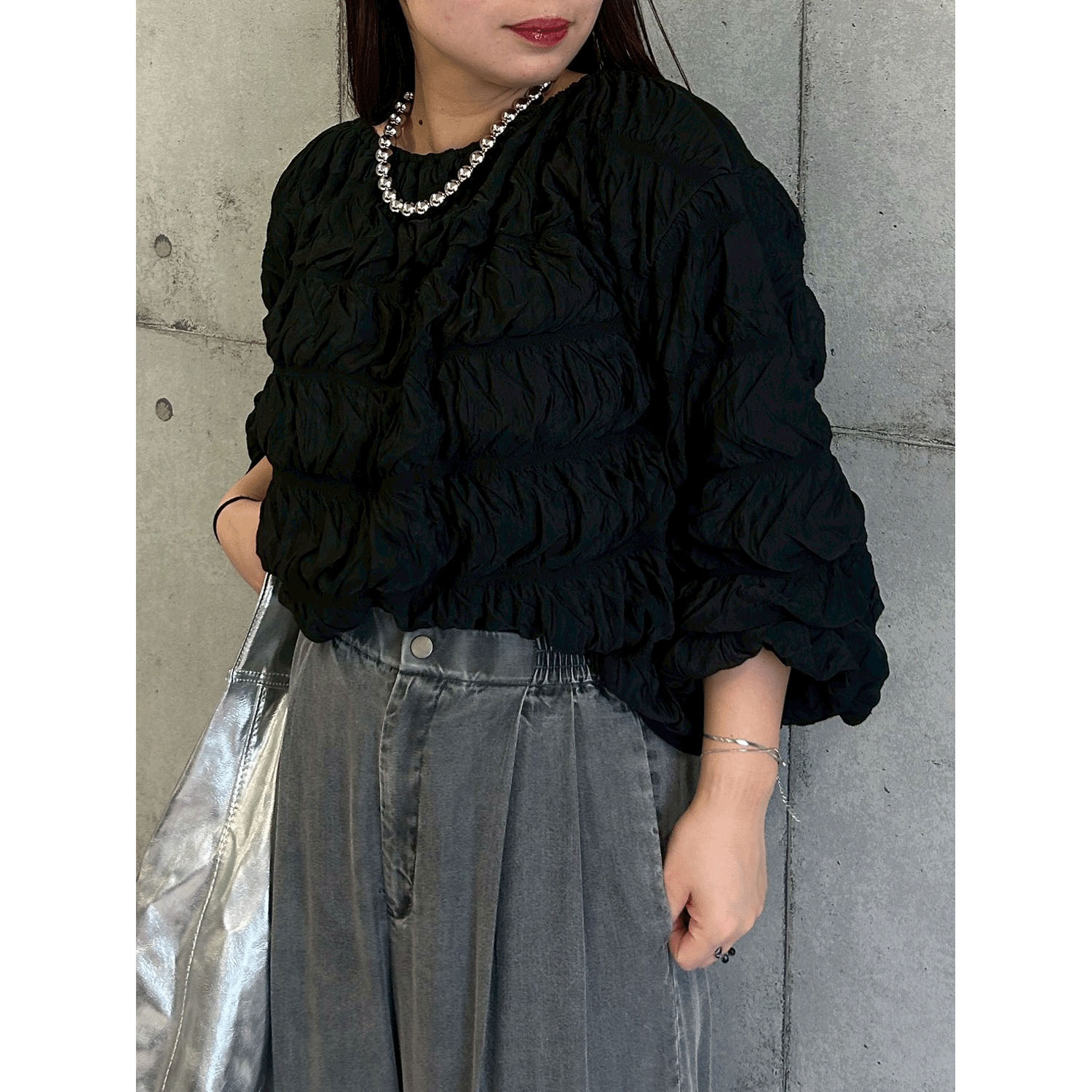 ROSIEE シャーリング魔法ブラウス - 画像16