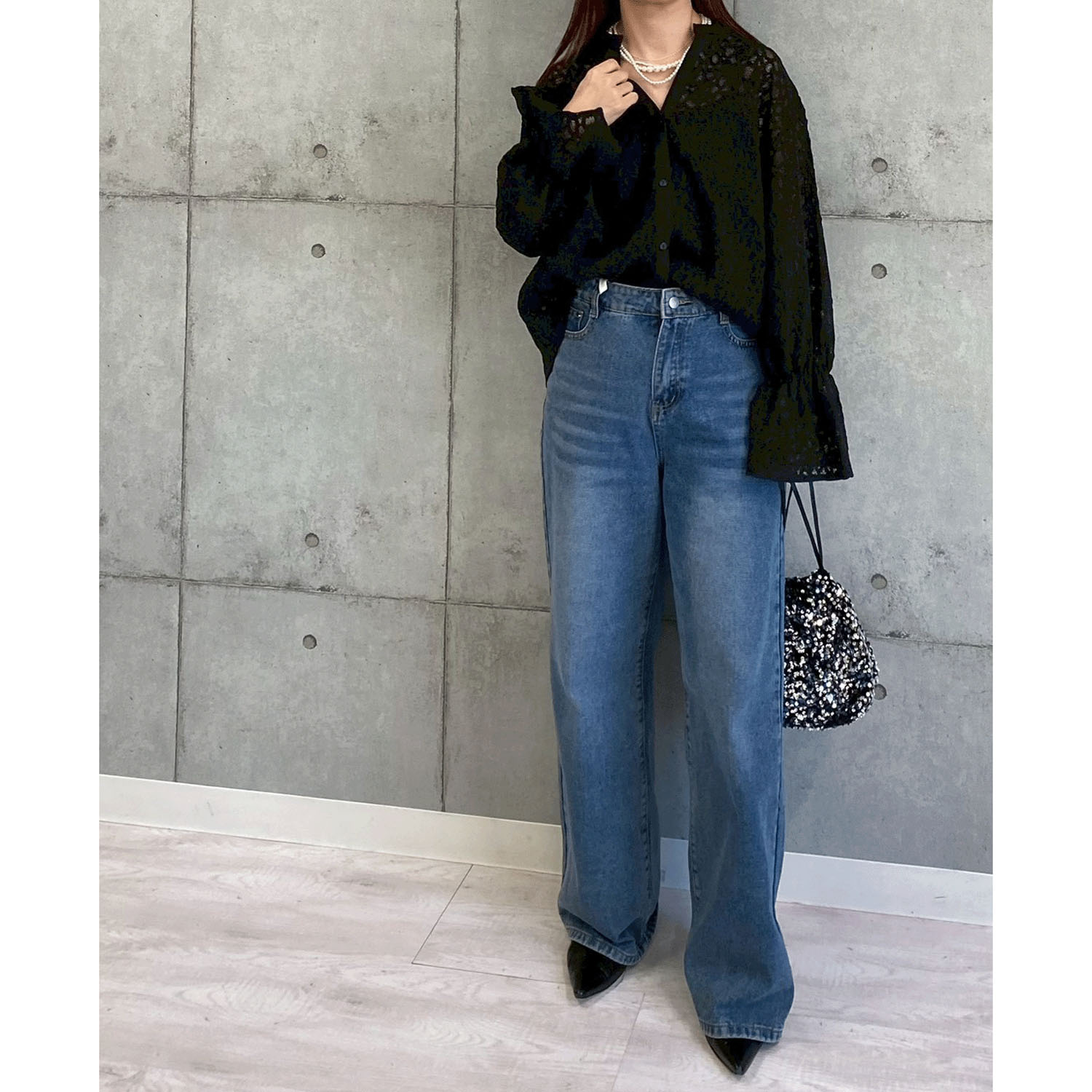 ROSIEE 袖レースリブニット - 画像19