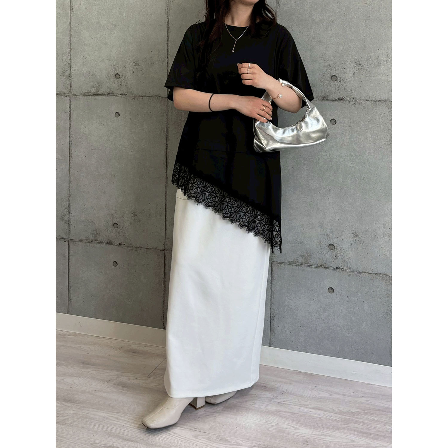 ROSIEE 裾レースアシメデザインTOPS - 画像15