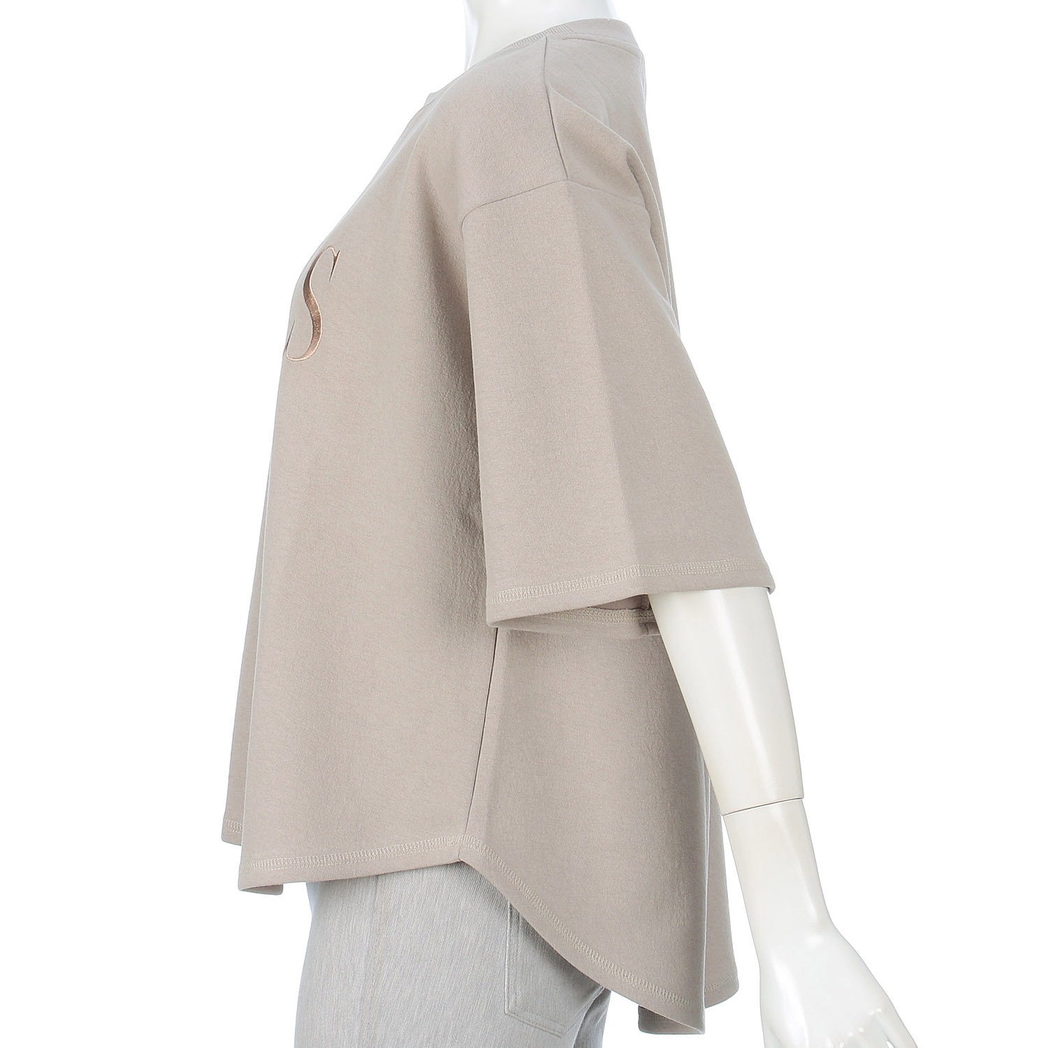 ROSIEE ロゴ刺繍5分袖トップス - 画像19