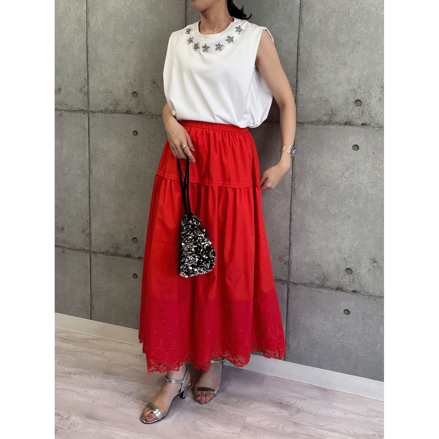 ROSIEE 星ビジューノースリーブTシャツ - 画像12