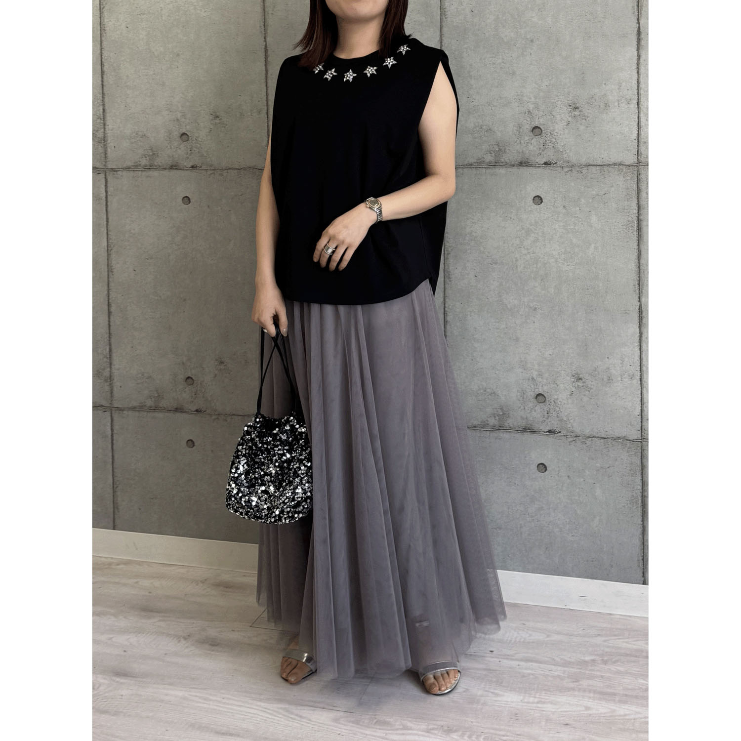 ROSIEE 星ビジューノースリーブTシャツ - 画像19