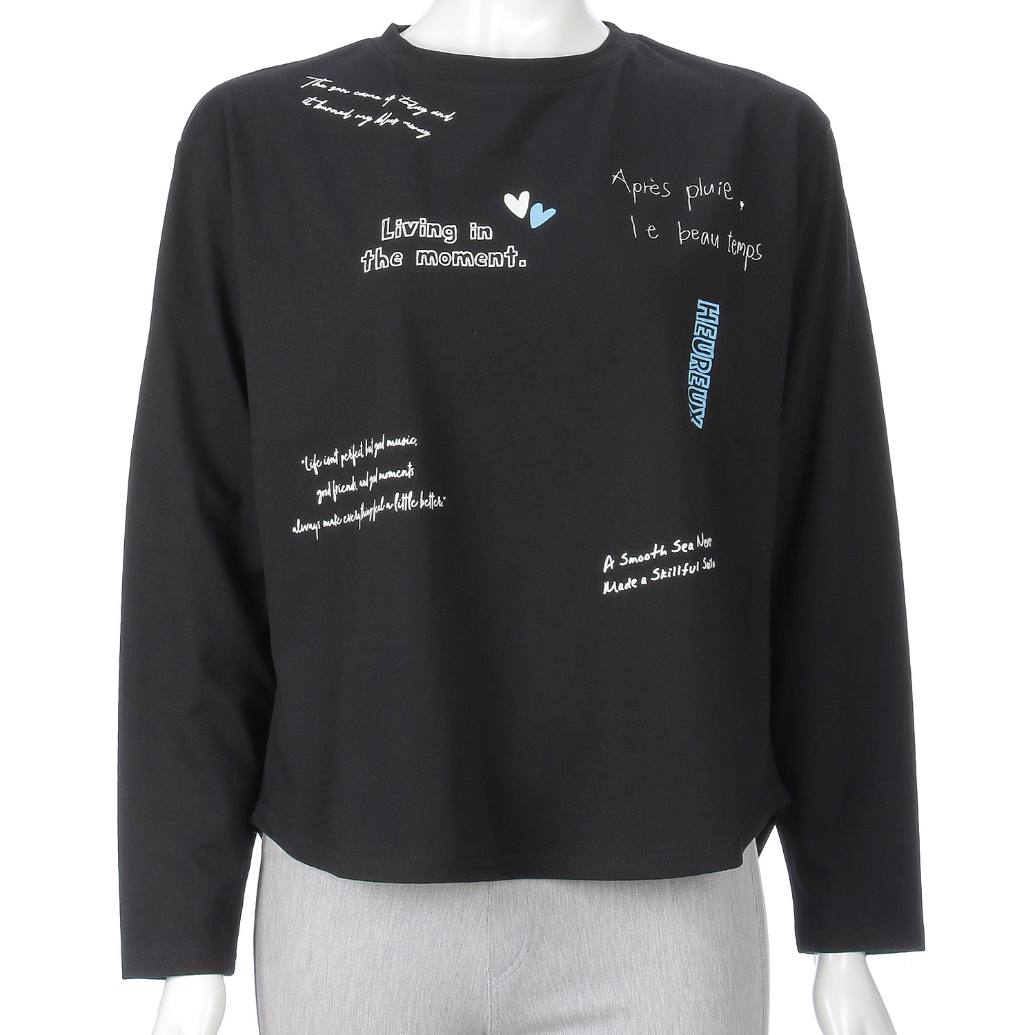 ROSIEE レタリングプリントロングTシャツ - 画像23