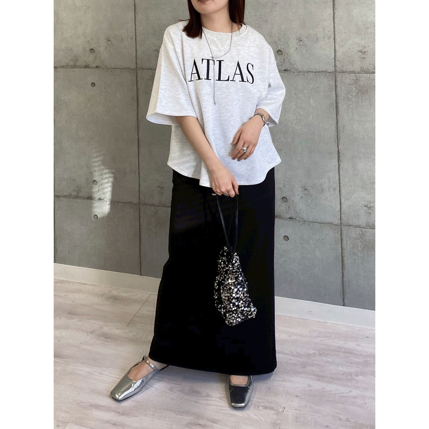 ROSIEE ソフトな風合いリブスカート - 画像4