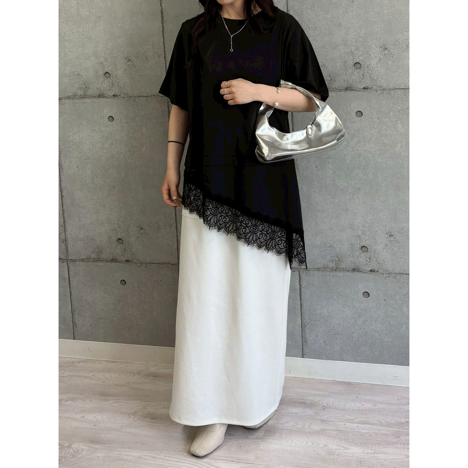 ROSIEE ソフトな風合いリブスカート - 画像7