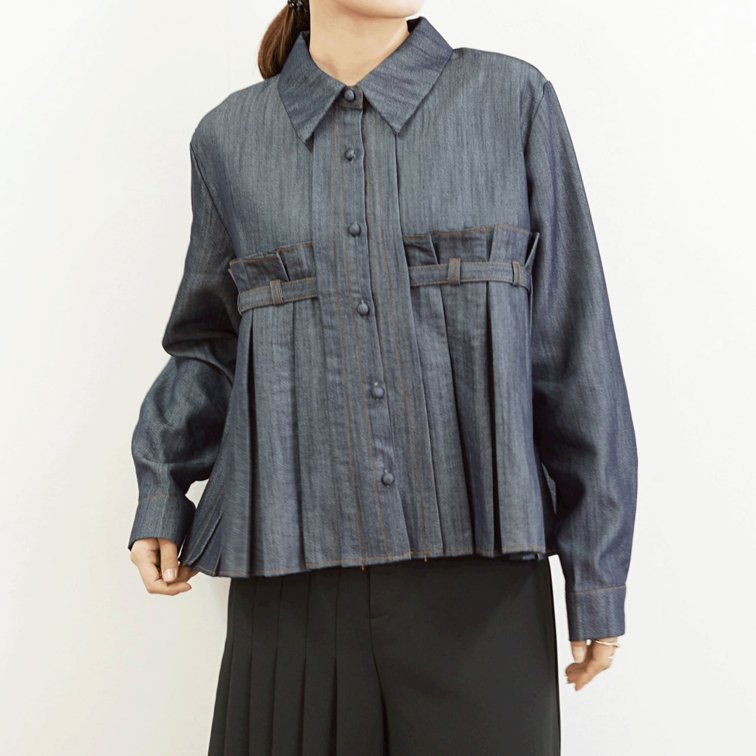 SEVEN SENSE タックデザインシャツ - 画像3