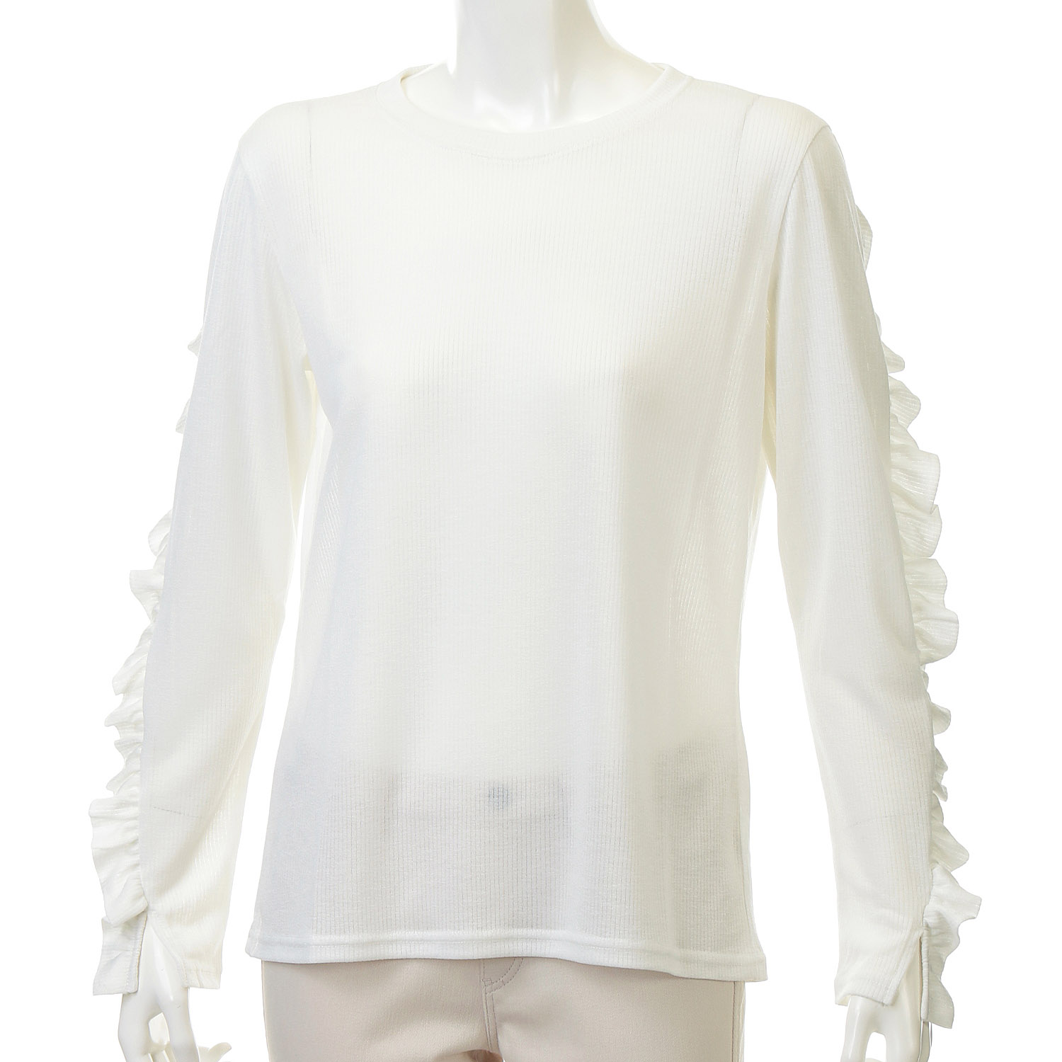 LHELBIE フリルリブトップス - 画像1