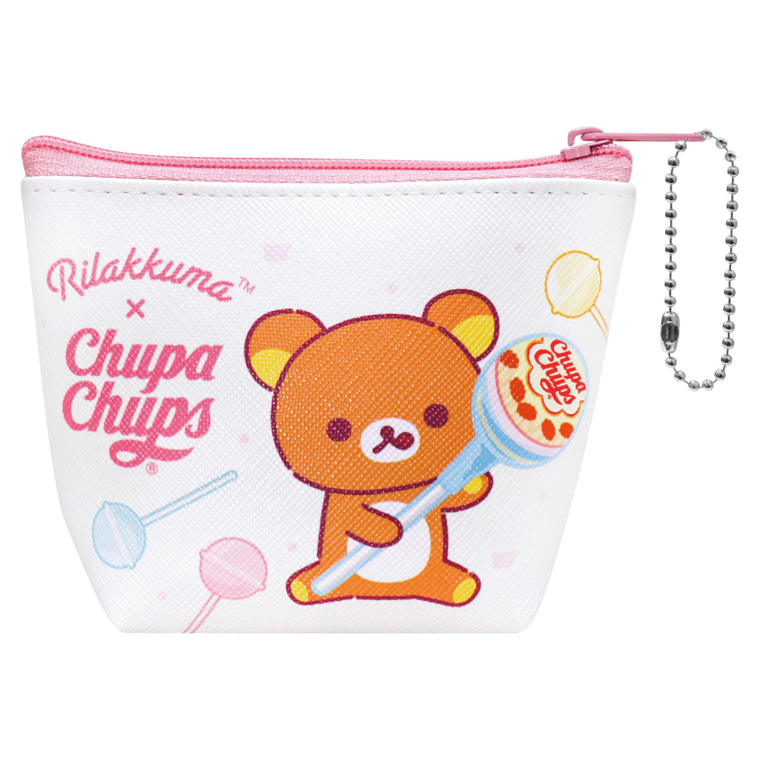 チュッパチャプスXリラックマ ミニポーチ イエロー - 画像2