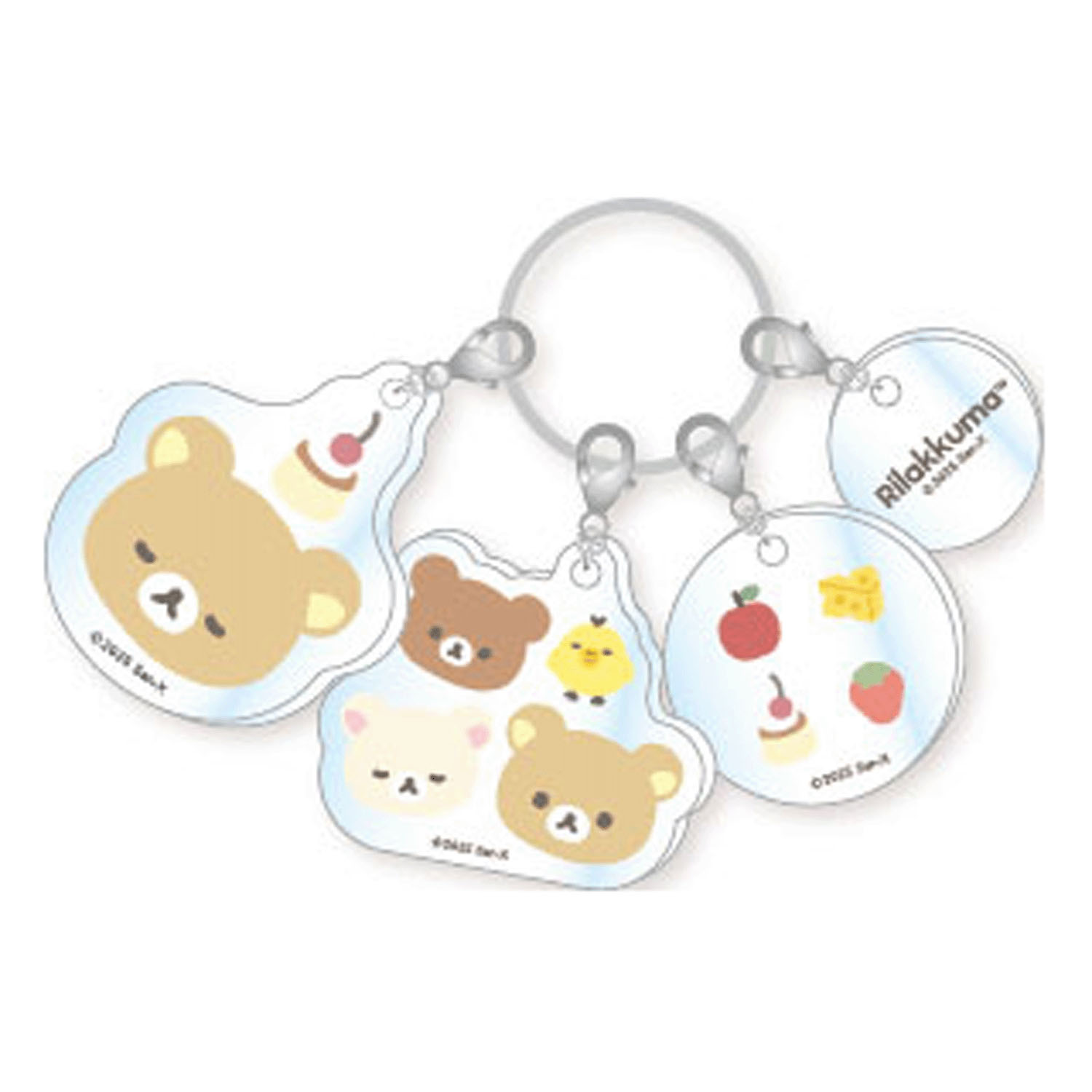 リラックマ 4連アクリルキーホルダー