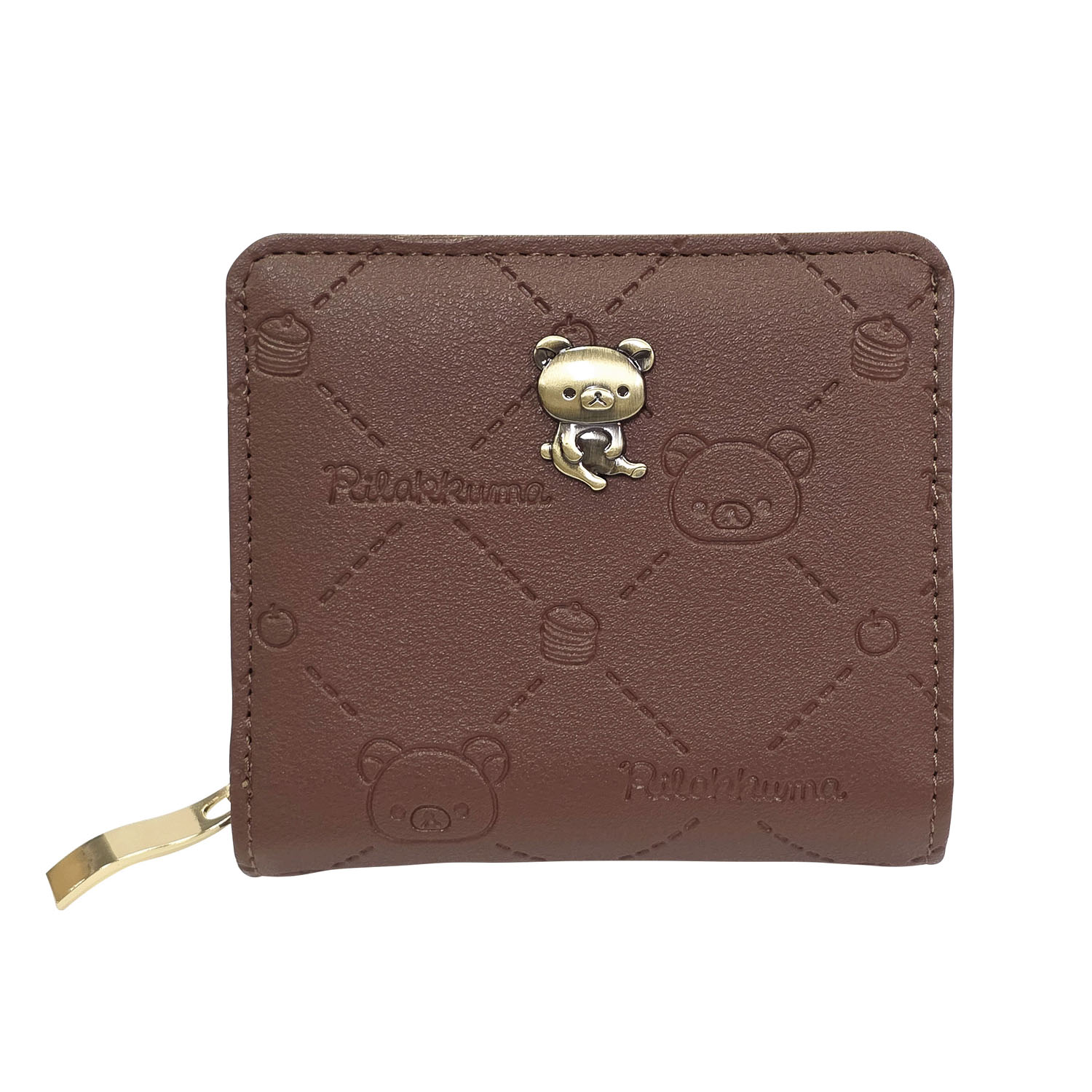 リラックマ ラウンド札入れ ブラウン