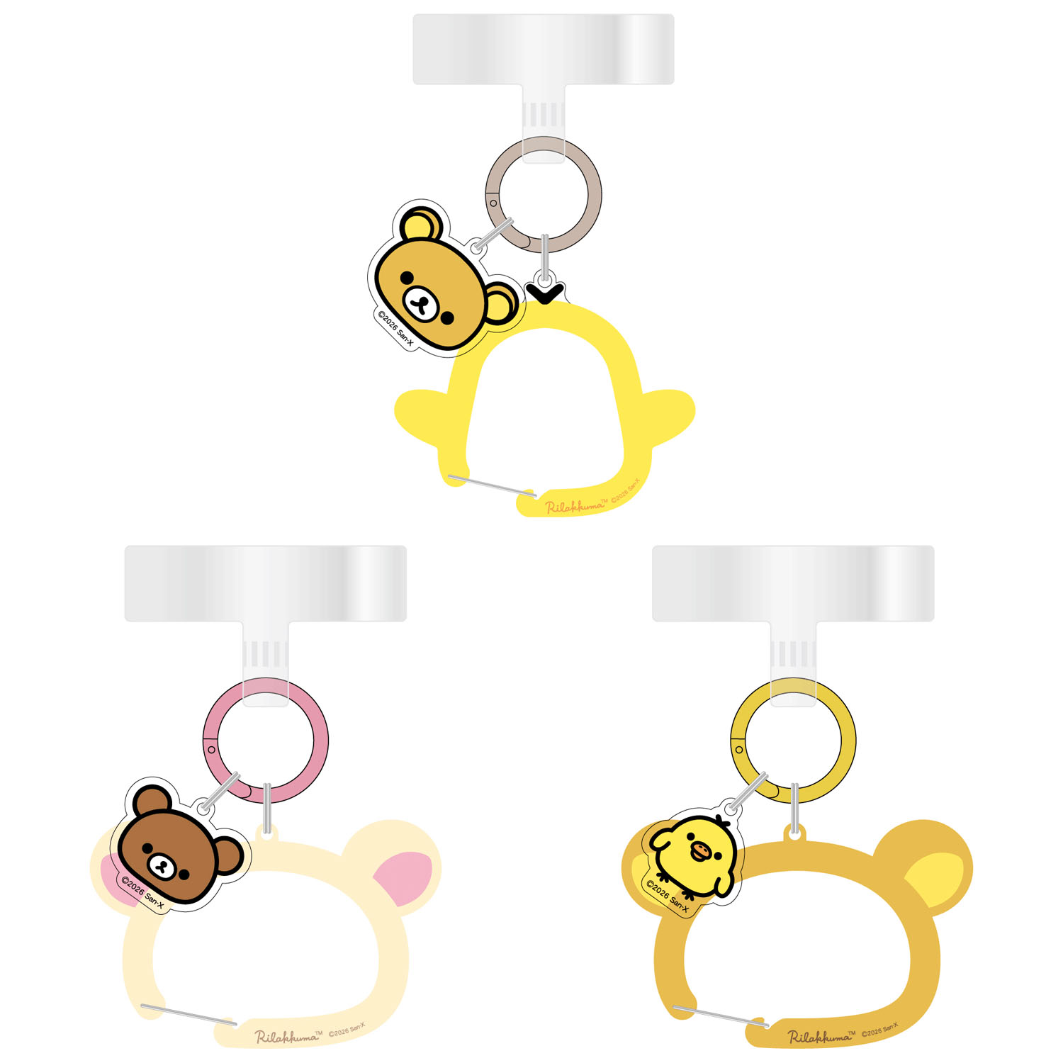 リラックマ マルチリングプラス クリアカラビナ付き - 画像1