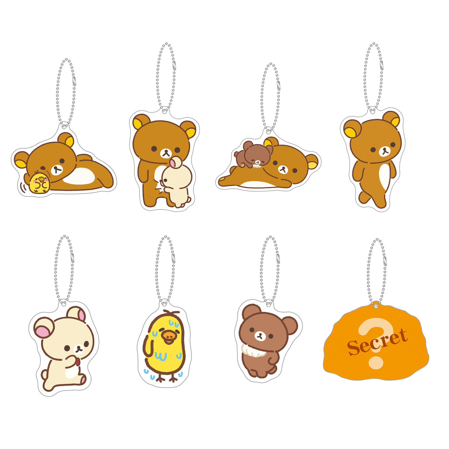 リラックマ アクリルキーホルダーコレクション   「stay with me］