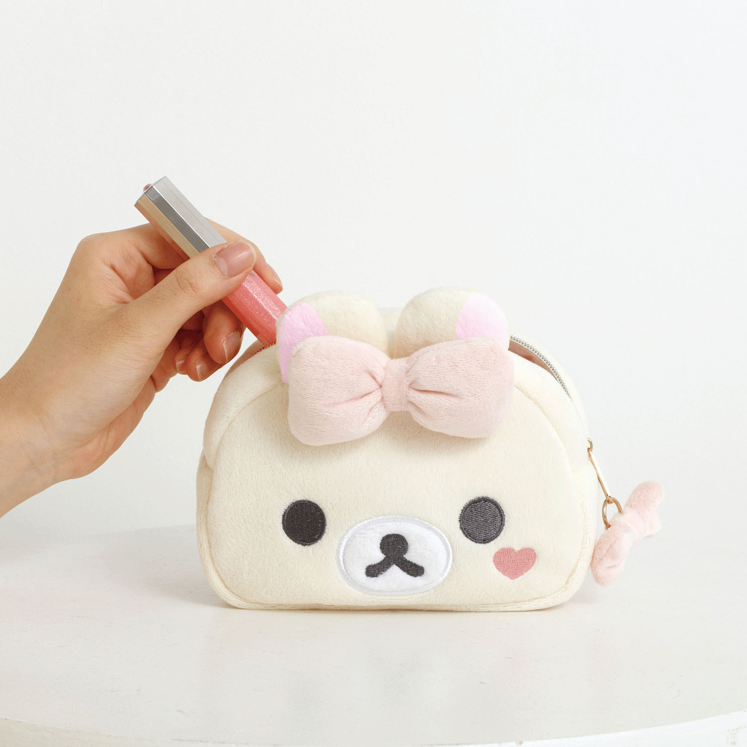 リラックマ ミラー付ぬいぐるみポーチ コリラックマ  「Makeup Rilakkuma」 - 画像4