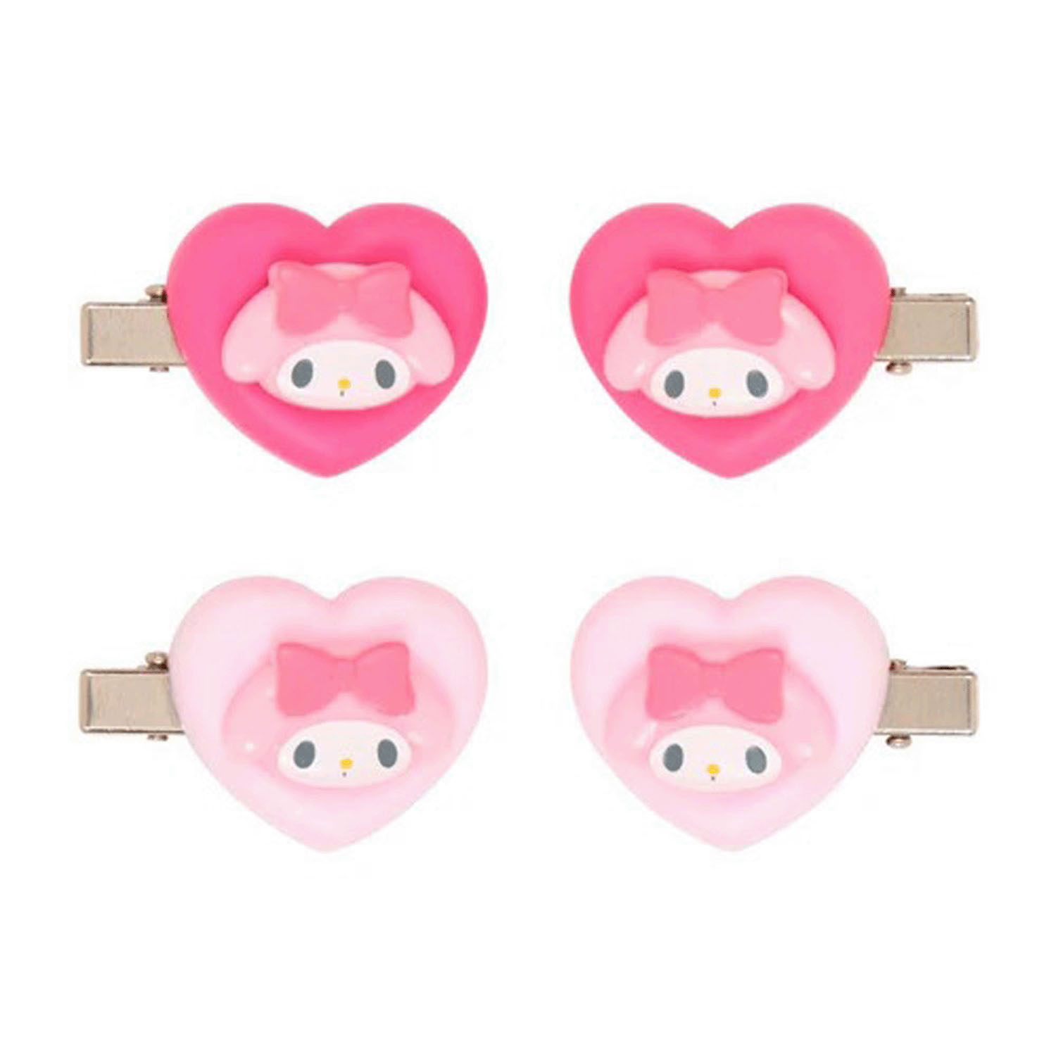 マイメロディ ミニヘアクリップ4個セット ハート - 画像2