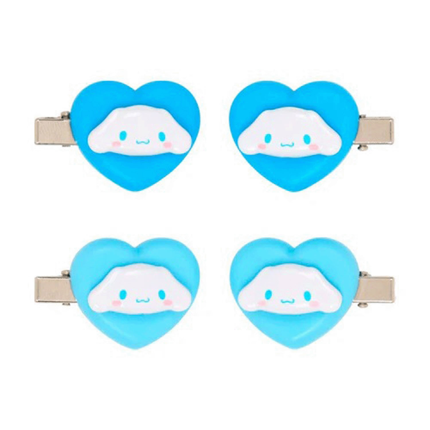 シナモロール ミニヘアクリップ4個セット ハート - 画像2