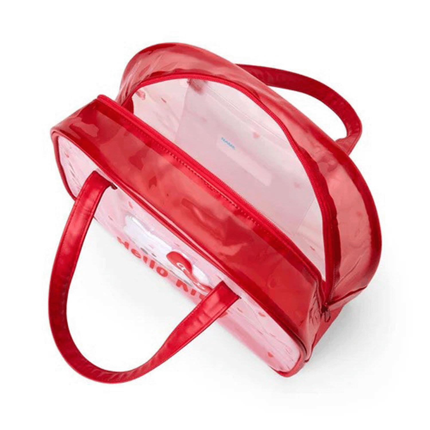 サンリオ ハローキティ クリアボストンバッグ ラメ - 画像3