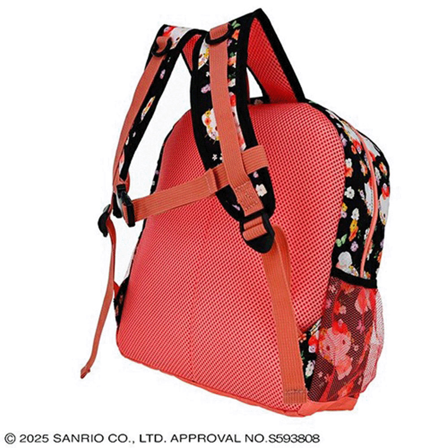 ハローキティリュックサック ブラックフラワー - 画像2