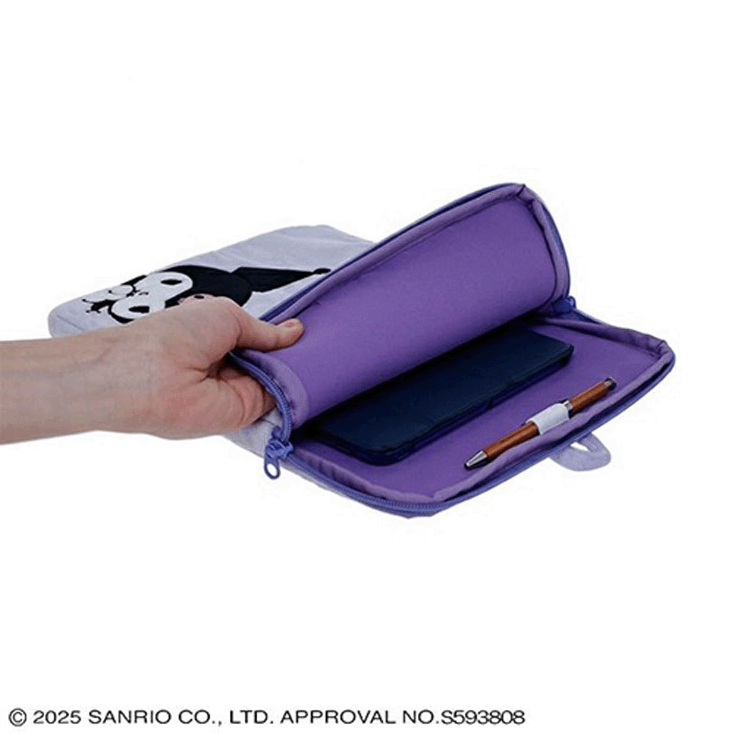 クロミタブレットケース ふわひょこパープル - 画像3