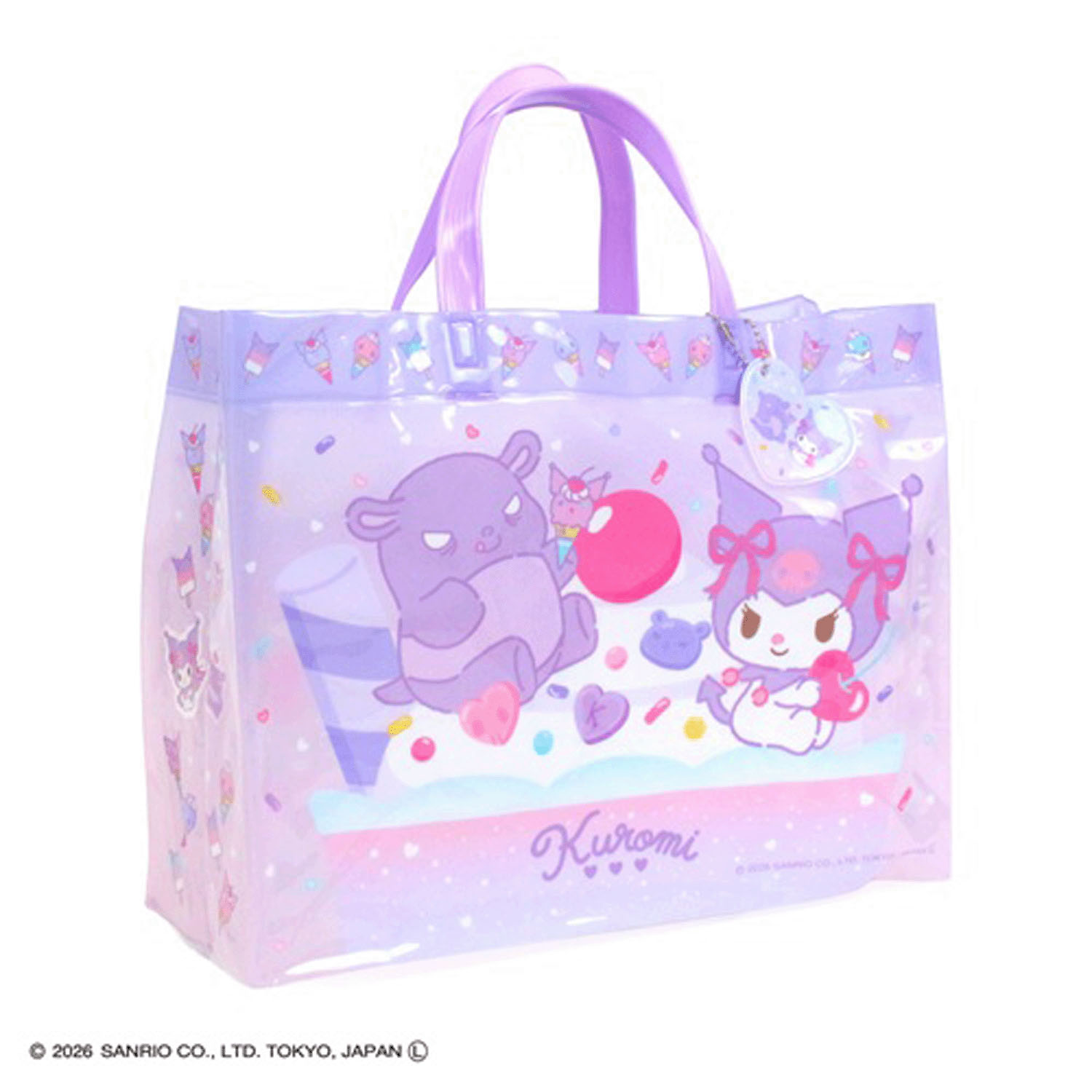 サンリオ クロミ マチありビーチバッグ パープル - 画像1
