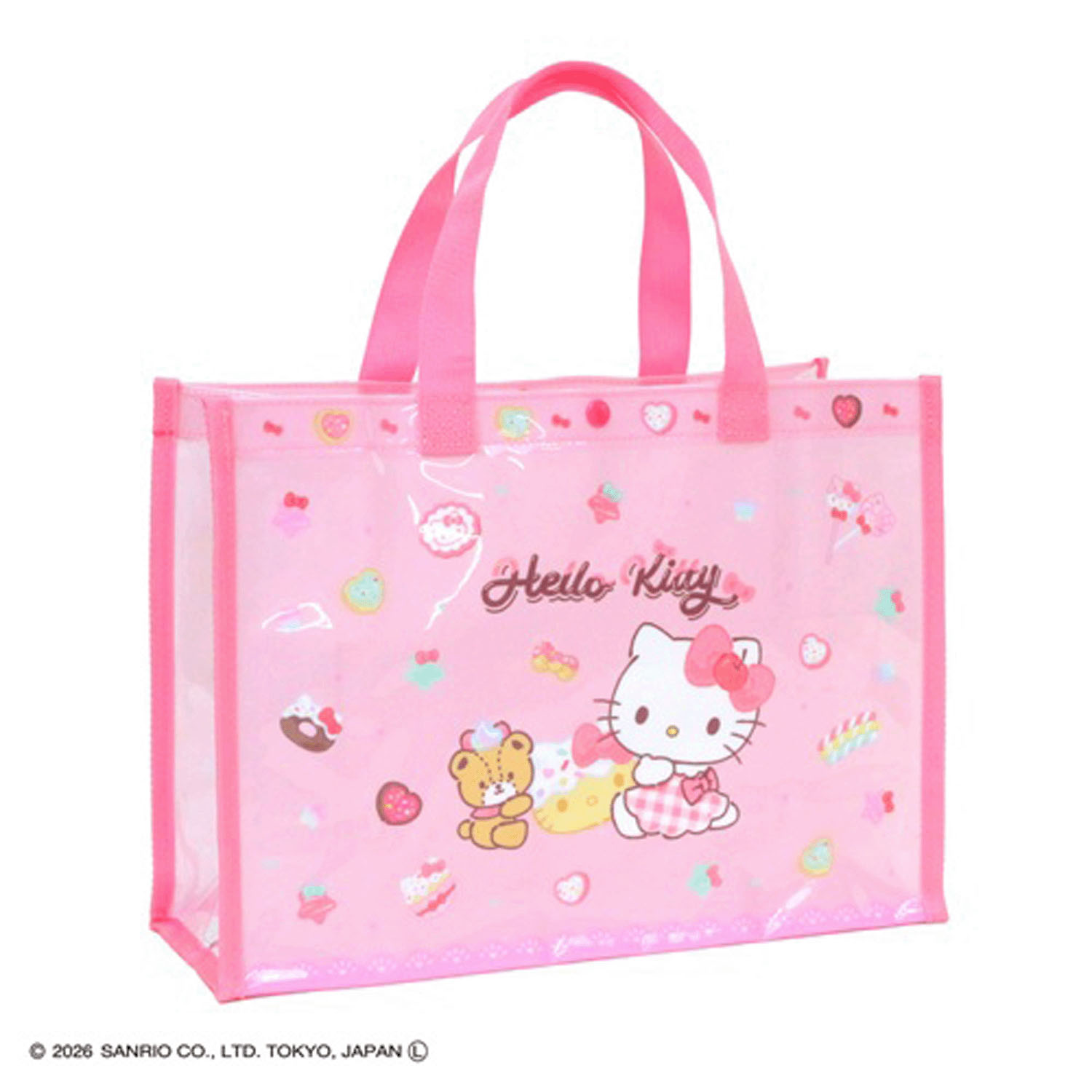 サンリオ ハローキティ トート型ビーチバッグ ピンク - 画像1