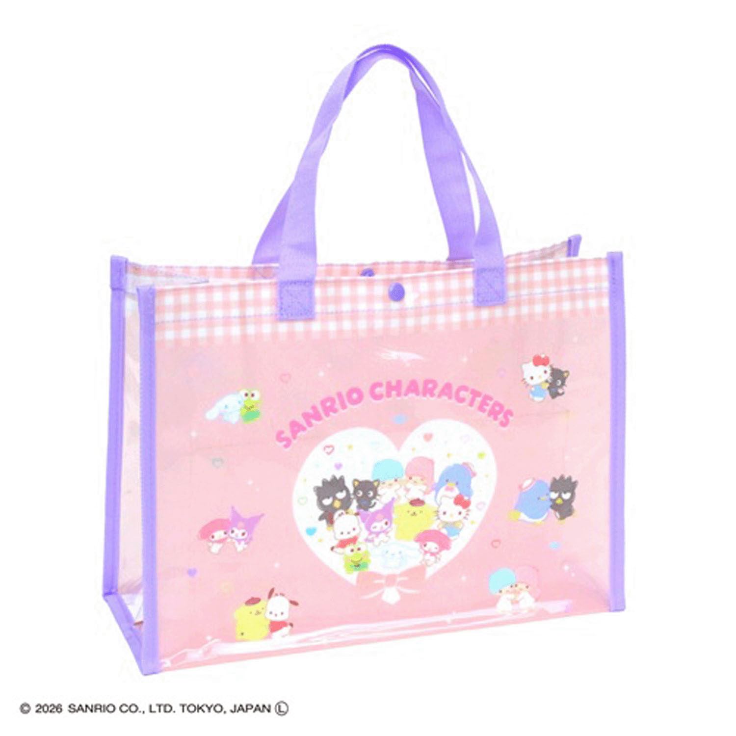 サンリオ サンリオキャラクターズ トート型ビーチバッグ ピンク - 画像1