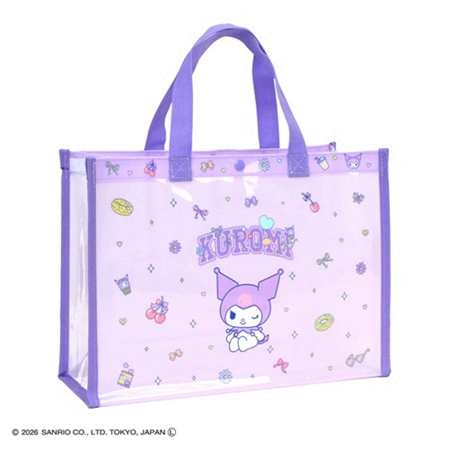 サンリオ クロミ トート型ビーチバッグ パープル