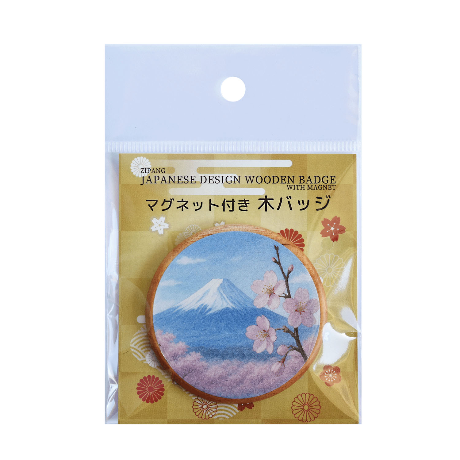 マグネット付木バッジ - 画像4