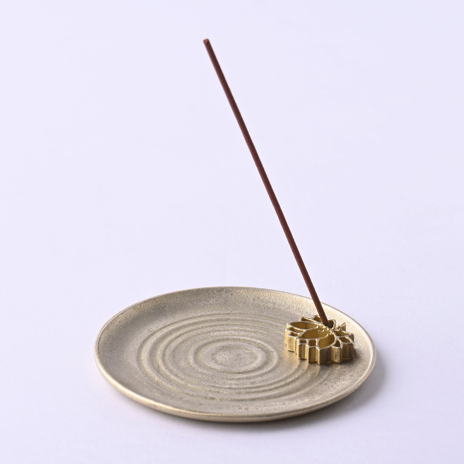 銀雅堂 皿付き香立 蓮華 - 画像3