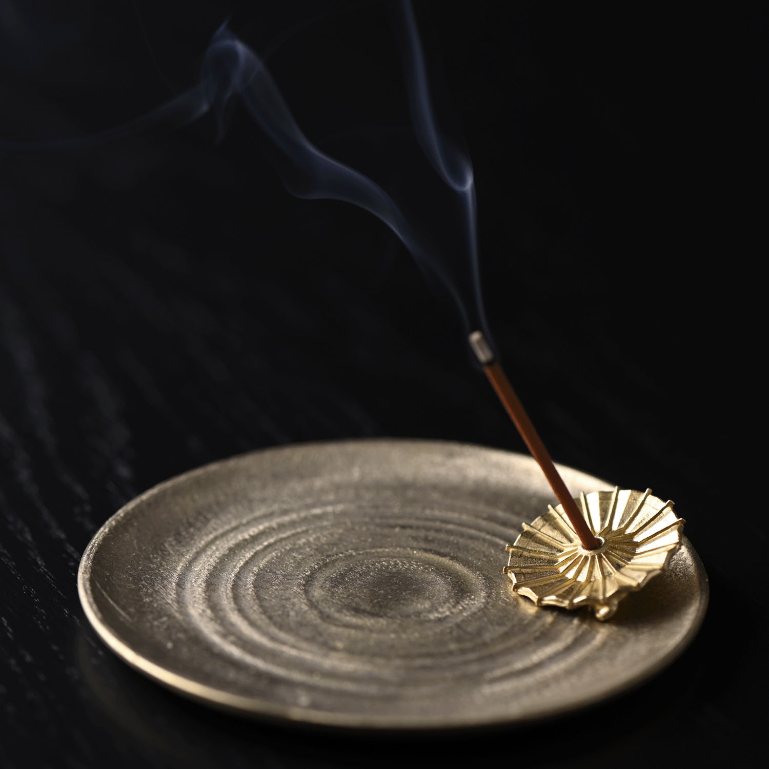 銀雅堂 皿付き香立 番傘 - 画像1