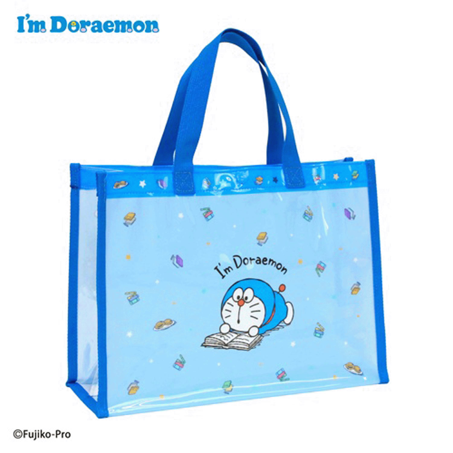 ドラえもん I’m Draemon トート型ビーチバッグ ブルー - 画像1