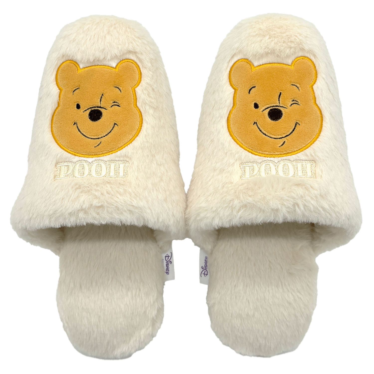 DISNEY ボアスリッパ くまのプーさん アイボリー - 画像1