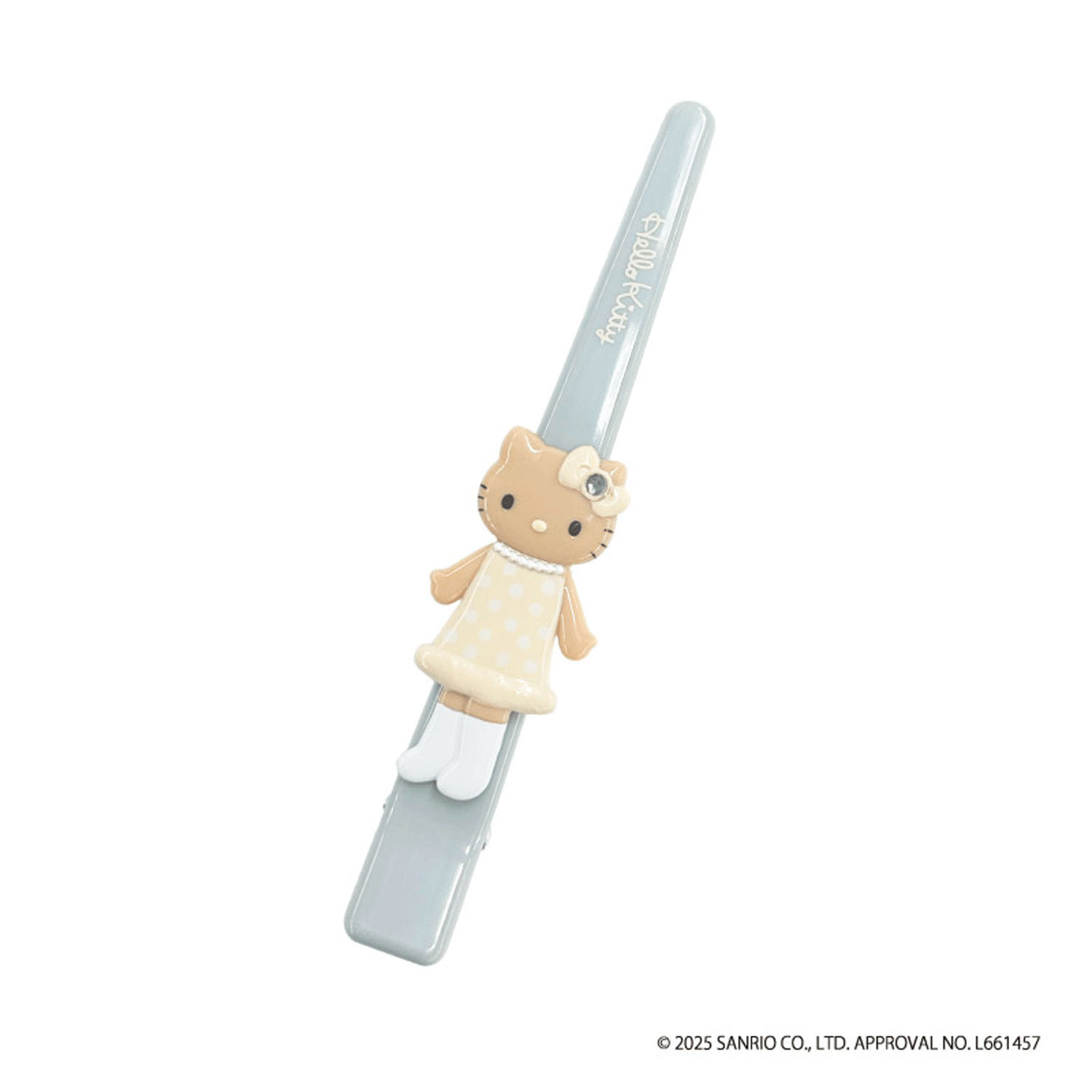 ハローキティ くちばしクリップ（グレー）