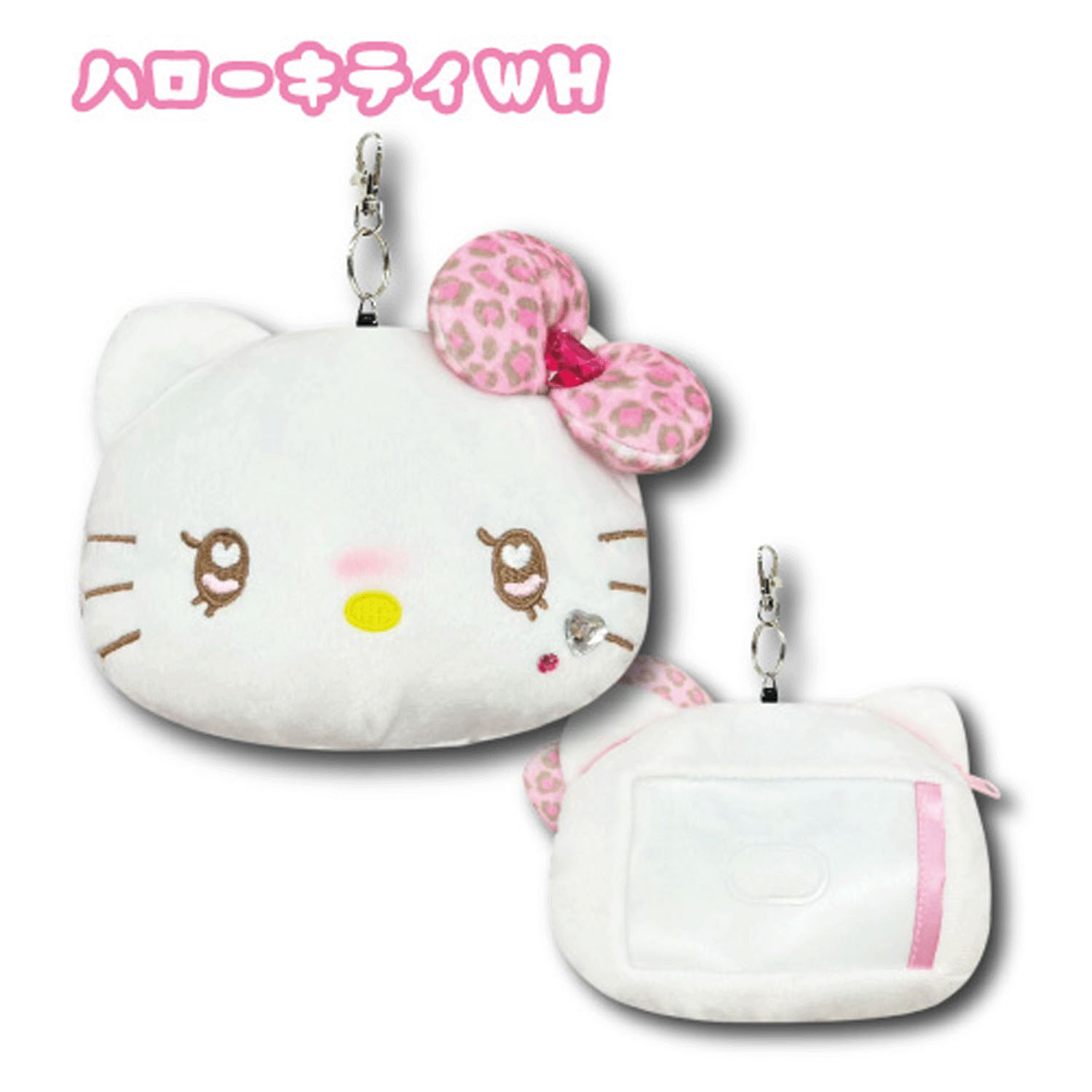 サンリオ フェイスリールパスケース ギャル3 ハローキティ WH