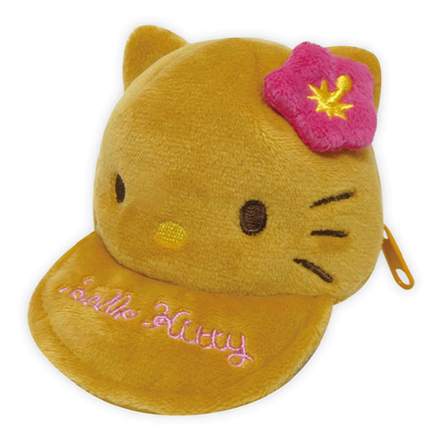 サンリオキャラクターズ ハローキティ 帽子型ポーチ 日焼け ピンク - 画像1