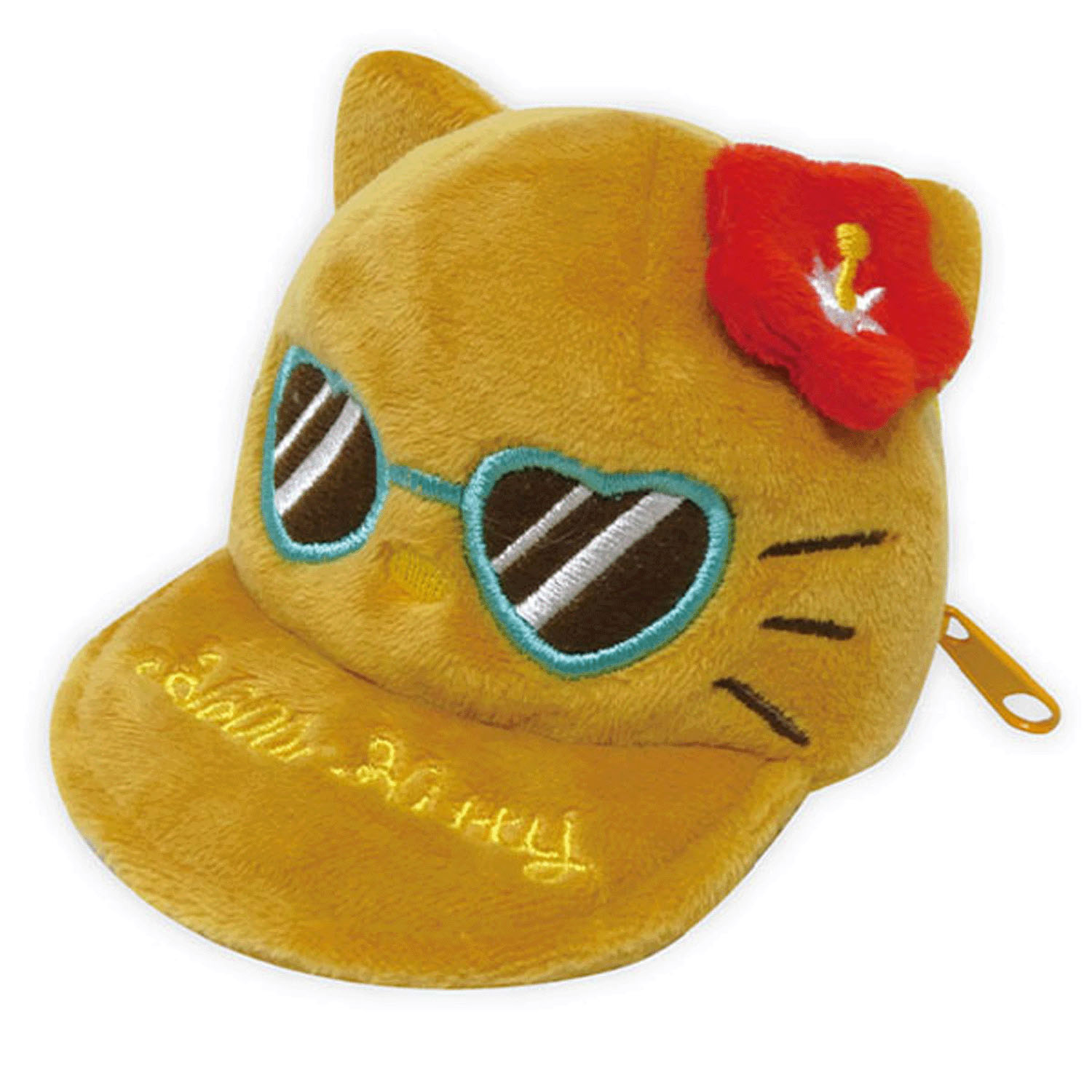 サンリオキャラクターズ ハローキティ 帽子型ポーチ 日焼け レッド - 画像1