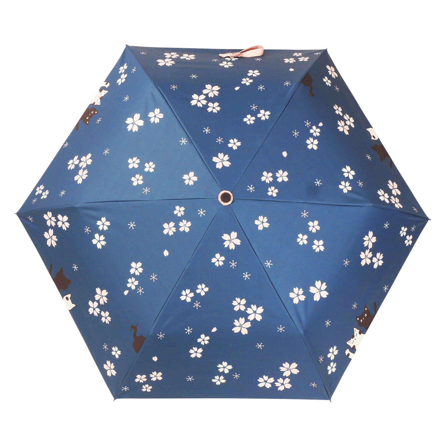 晴雨兼用折りたたみ傘 さくら - 画像1