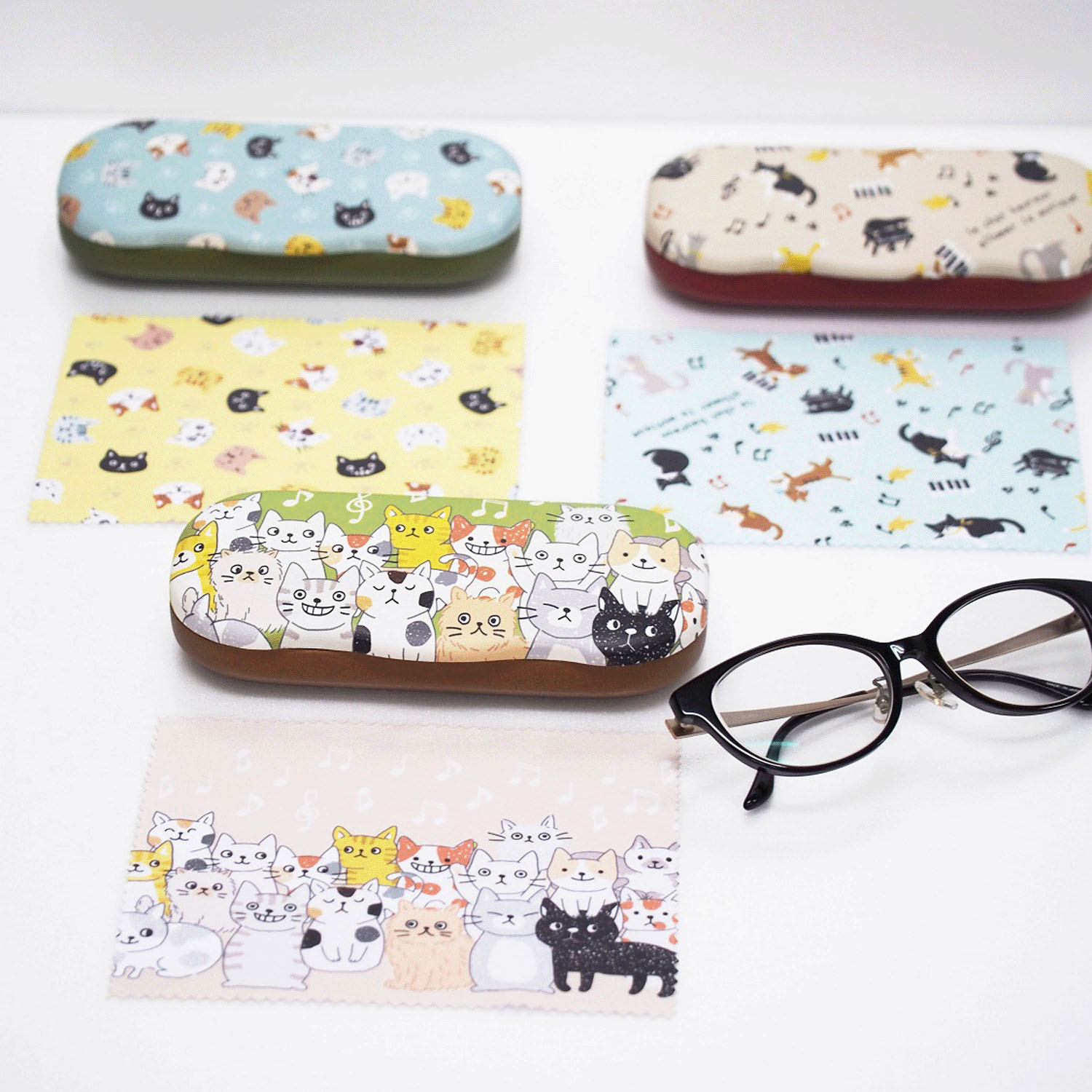 眼鏡ケース  ねこ・顔 - 画像5