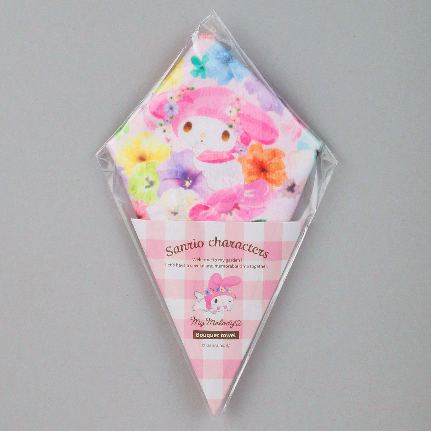 サンリオ マイメロディ タオルハンカチ ブーケ柄 - 画像1