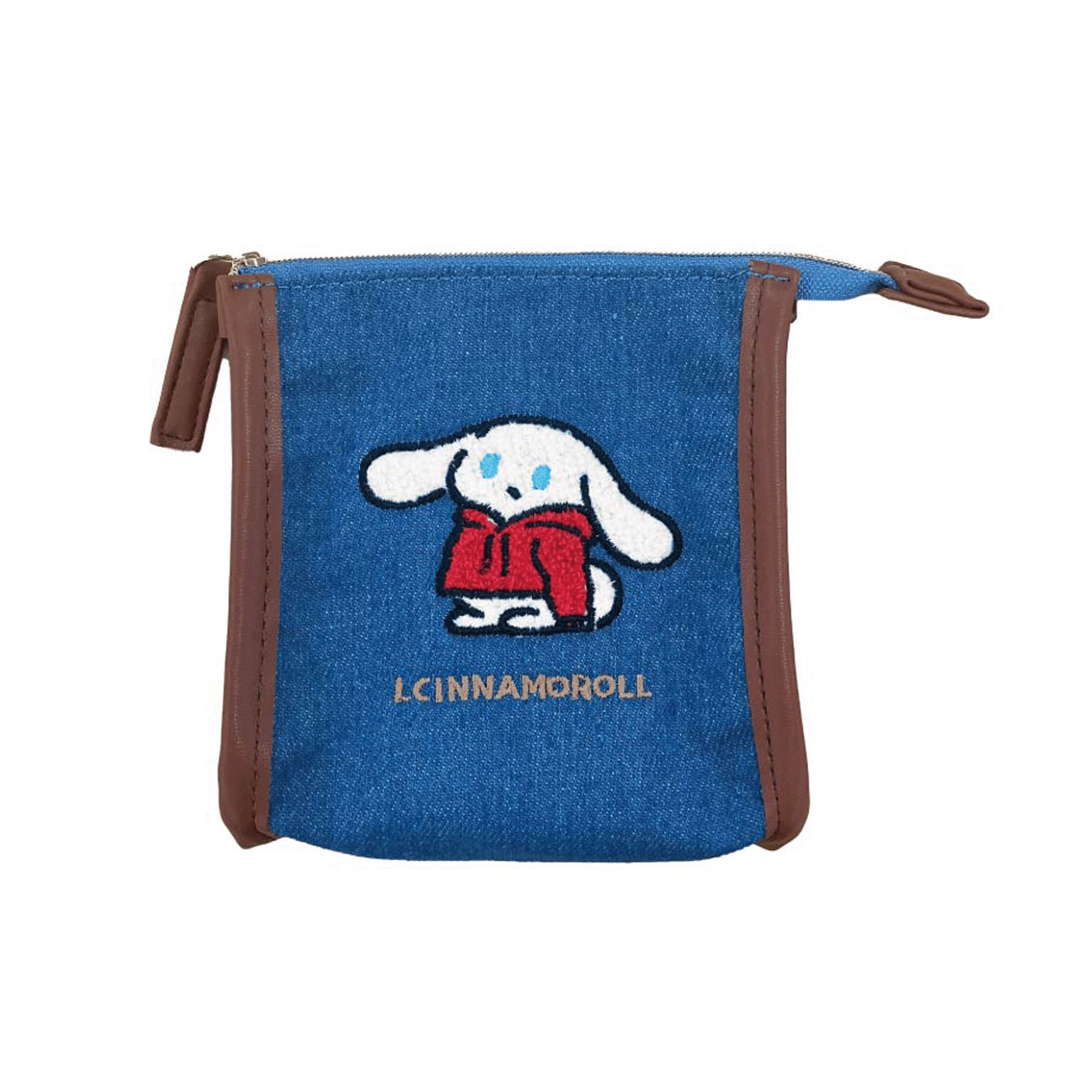 アイシナモロール  サガラ刺繍スクエアポーチ パーカー