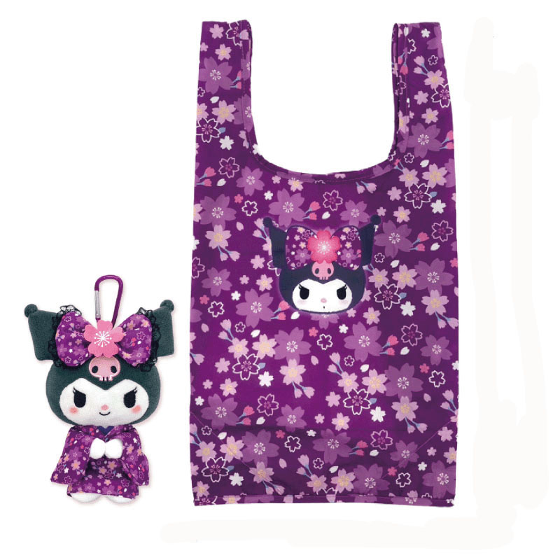 クロミ ぬいぐるみエコバッグ 桜着物 - 画像1