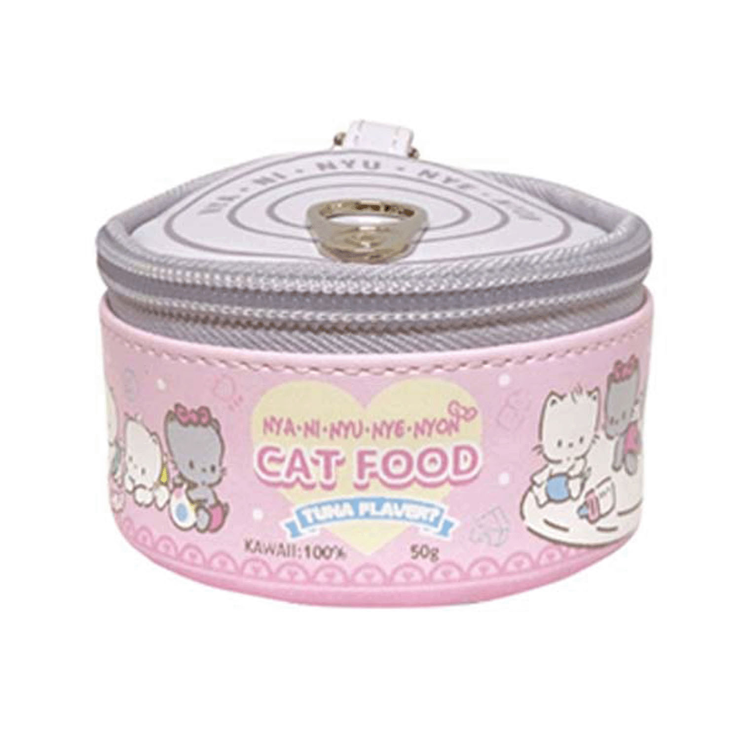 ねこ缶風ポーチ ニャニィニュニェニョン