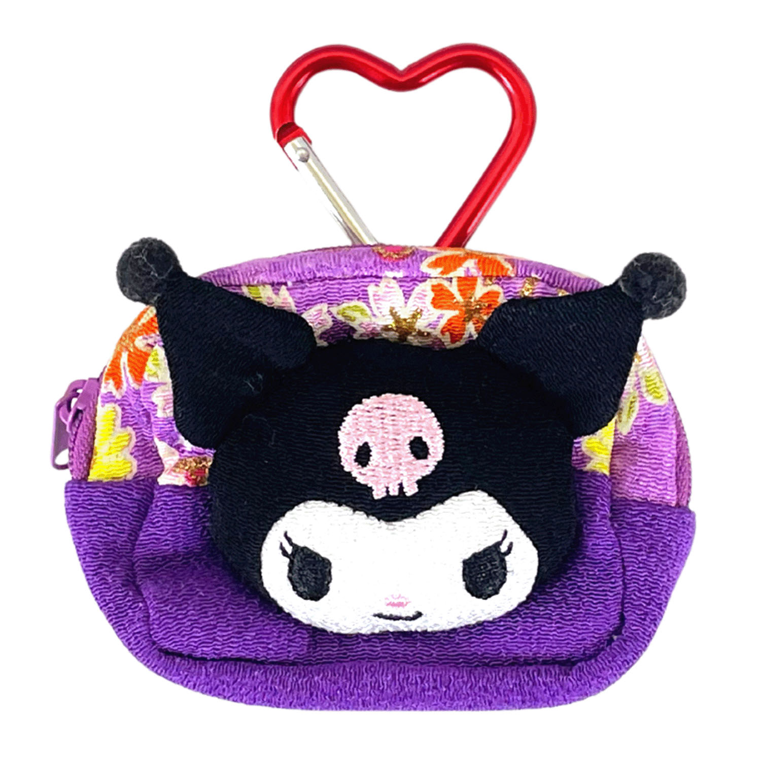 クロミ 和・フェイス ミニスクエアポーチ カラビナ付