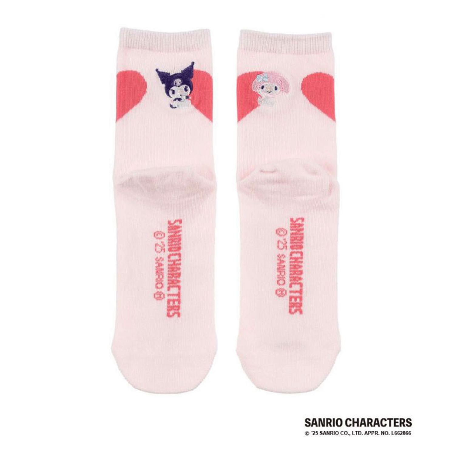 クロミ＆マイメロディ フロントクルー丈ソックス - 画像5