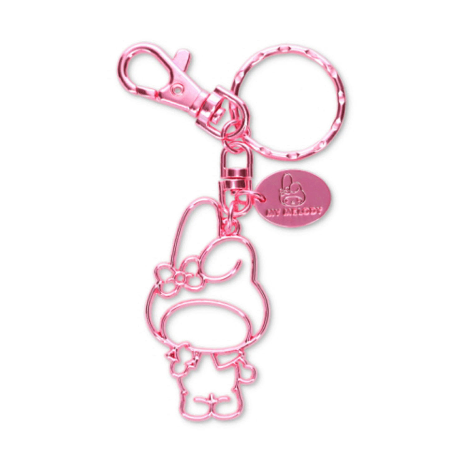 サンリオキャラクターズ メタルキーホルダー マイメロディ ピンク - 画像1