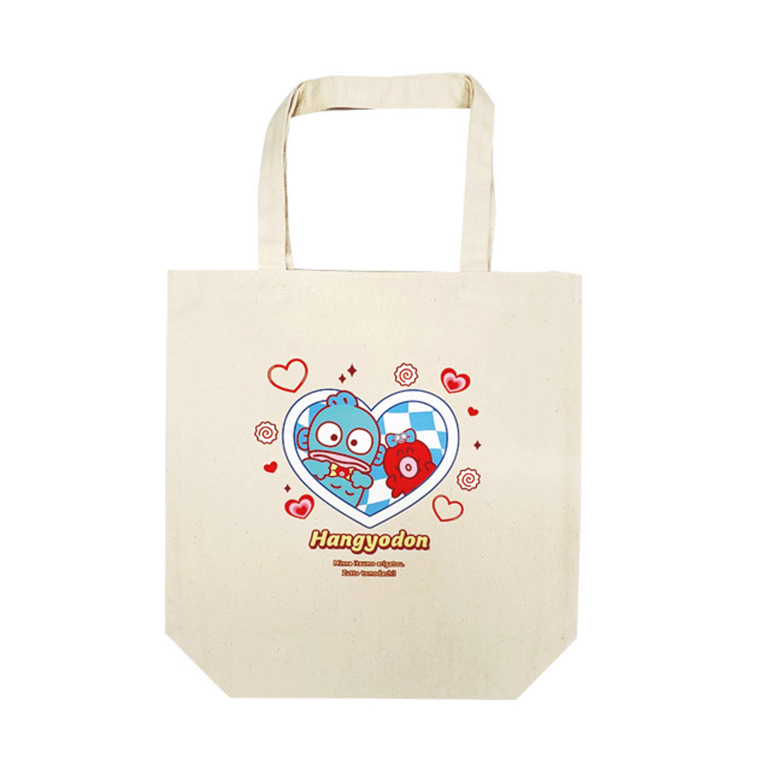 ハンギョドン 40周年  トートバッグ ハート／ナチュラル - 画像1