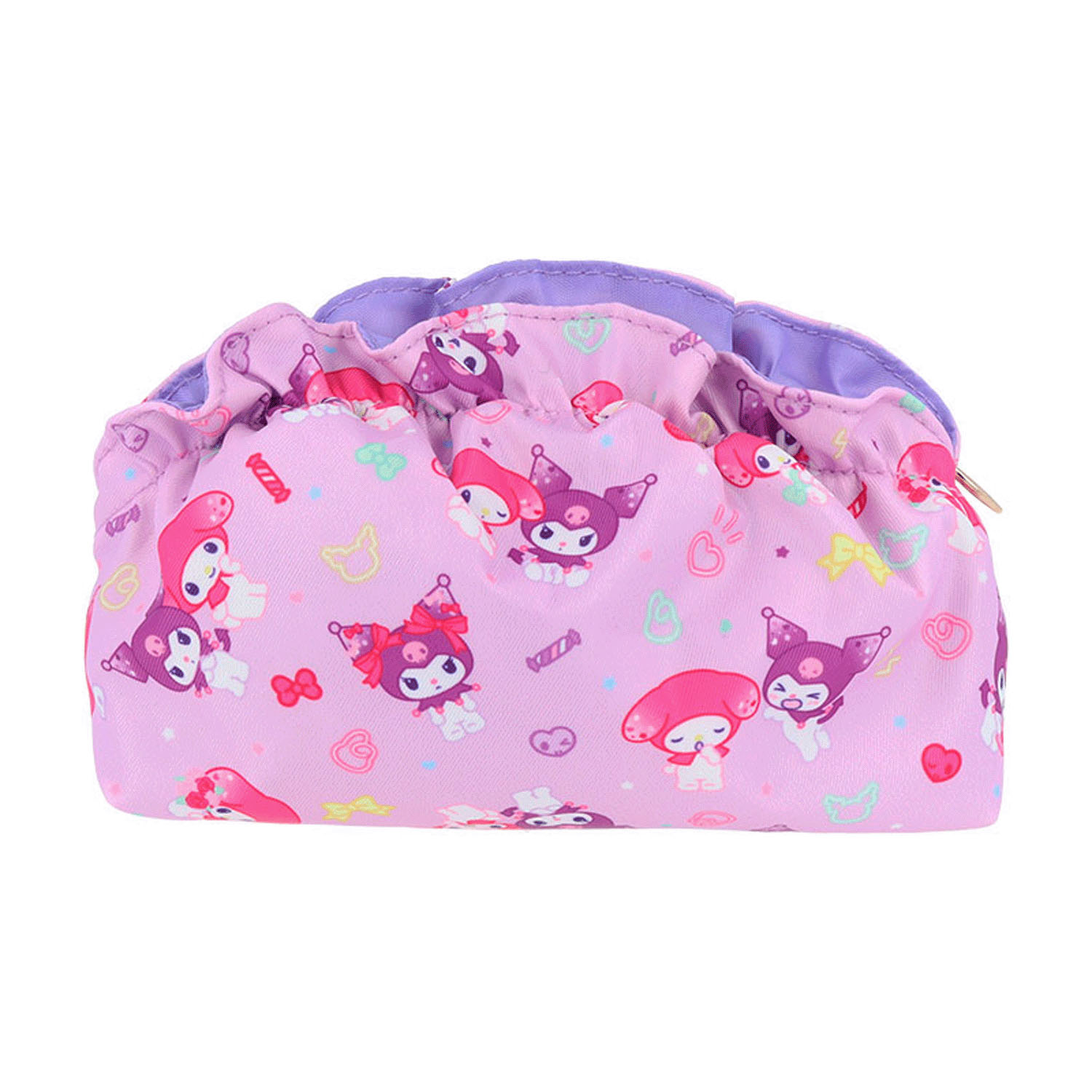 マイメロディ＆クロミ＆リトルツインスターズ フリルポーチ マイメロディ＆クロミ - 画像2