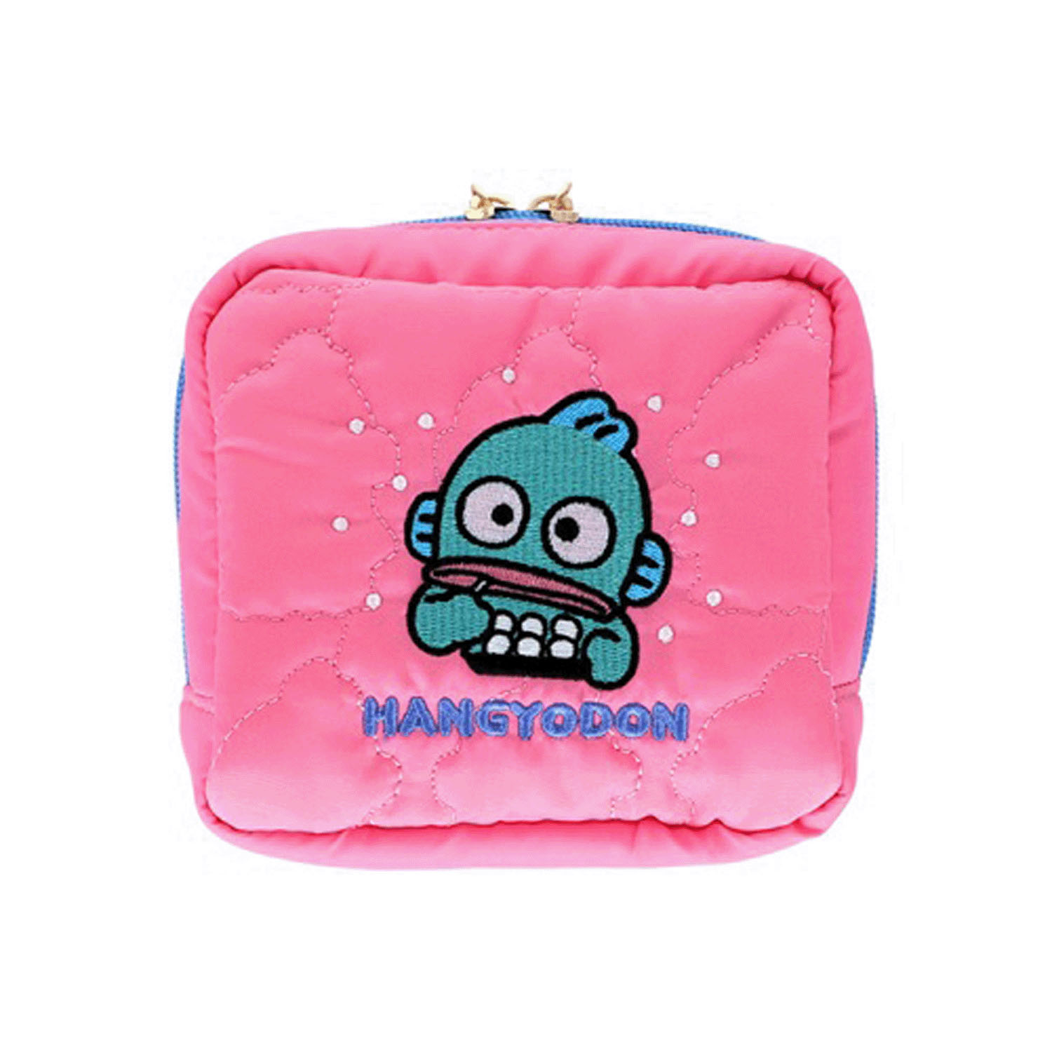 サンリオ ハンギョドン キルティングポーチ ピンク - 画像1