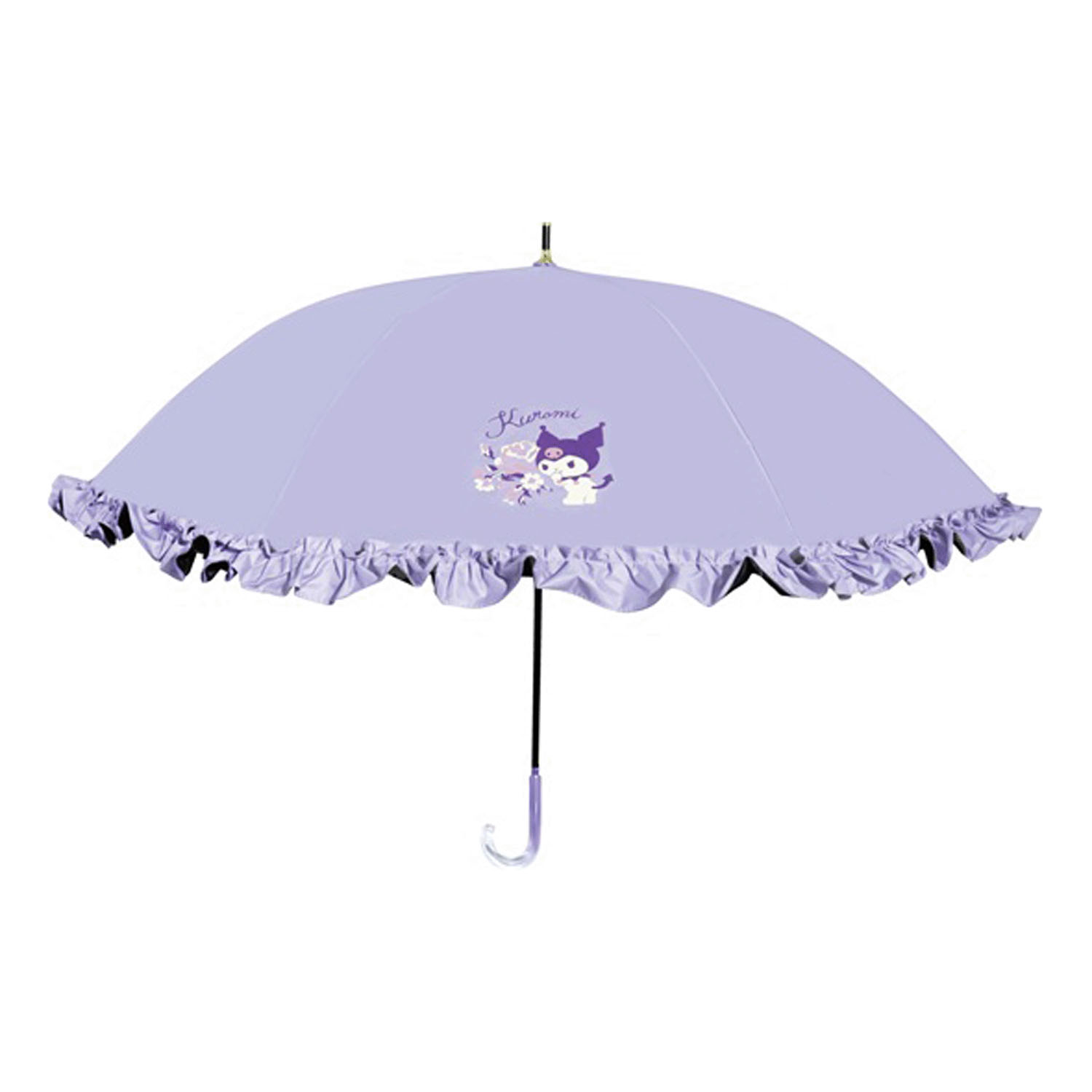サンリオ クロミ 晴雨兼用長傘 フリル - 画像1