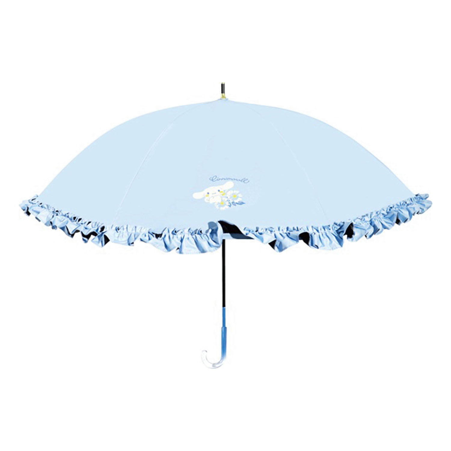 サンリオ シナモロール 晴雨兼用長傘 フリル - 画像1